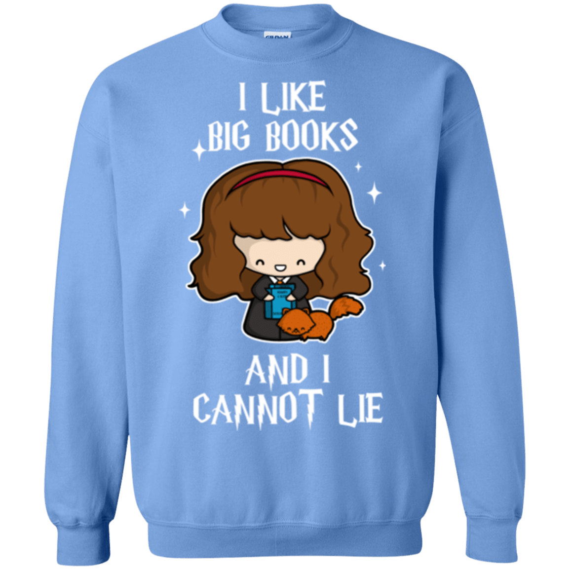 Sweatshirts Carolina Blue / Small I Like Big Books Crewneck Sweatshirt