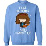 Sweatshirts Carolina Blue / Small I Like Big Books Crewneck Sweatshirt
