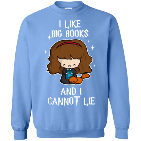 Sweatshirts Carolina Blue / Small I Like Big Books Crewneck Sweatshirt