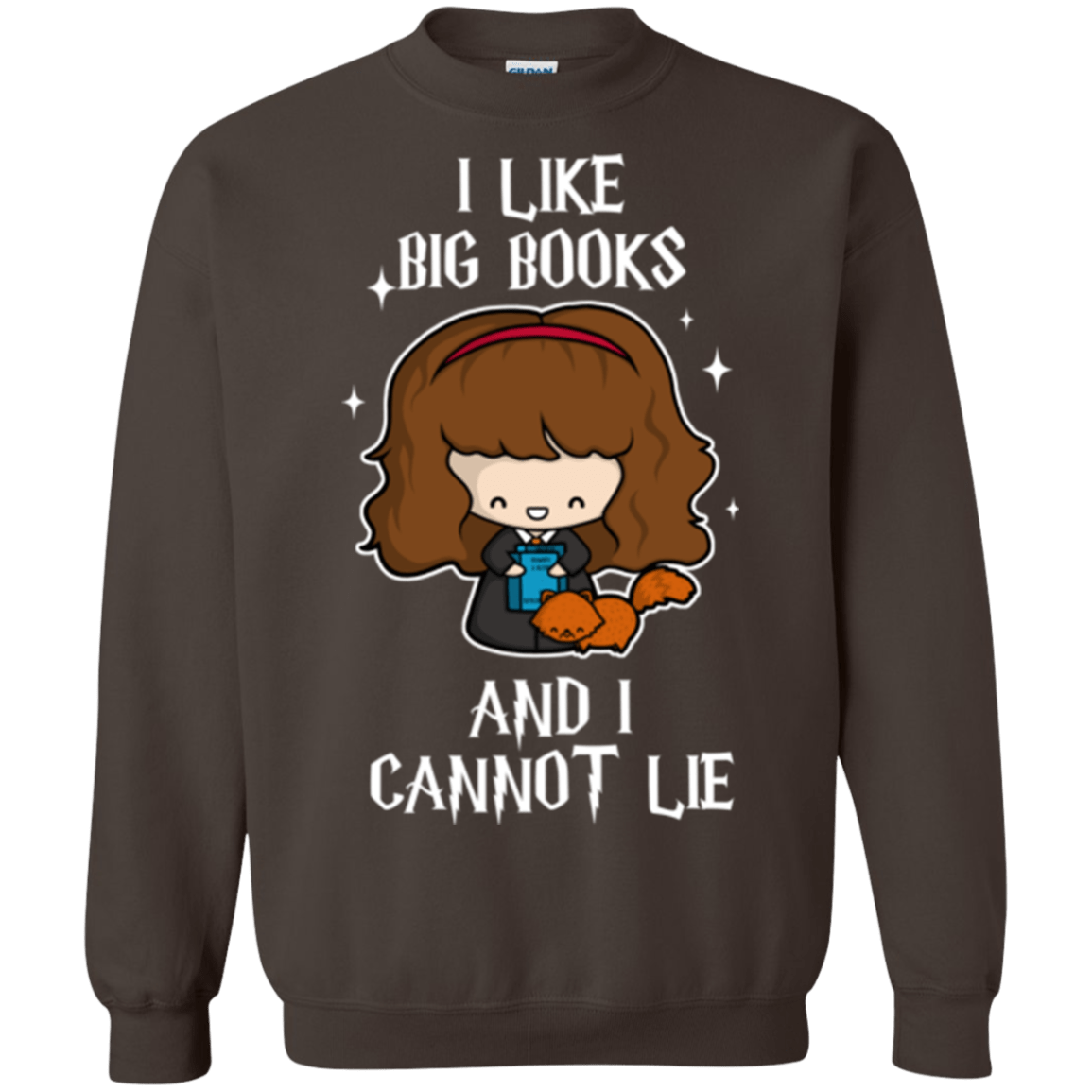 Sweatshirts Dark Chocolate / Small I Like Big Books Crewneck Sweatshirt