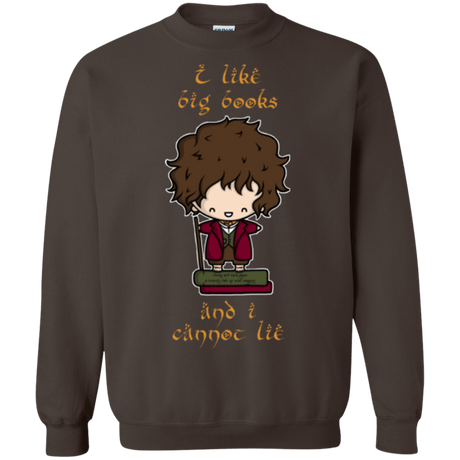 Sweatshirts Dark Chocolate / Small I Like Big Books Crewneck Sweatshirt