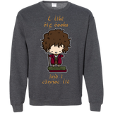 Sweatshirts Dark Heather / Small I Like Big Books Crewneck Sweatshirt
