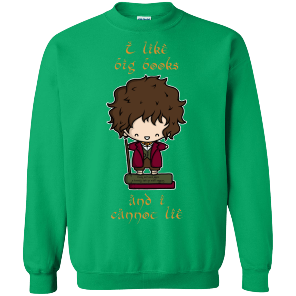 Sweatshirts Irish Green / Small I Like Big Books Crewneck Sweatshirt