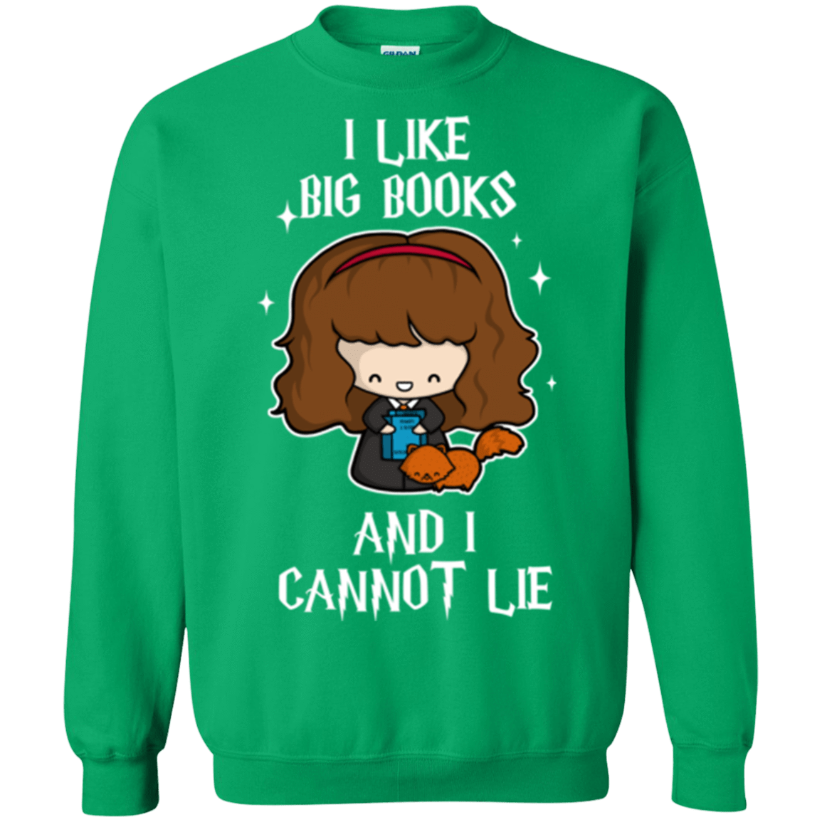 Sweatshirts Irish Green / Small I Like Big Books Crewneck Sweatshirt