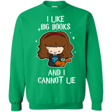 Sweatshirts Irish Green / Small I Like Big Books Crewneck Sweatshirt
