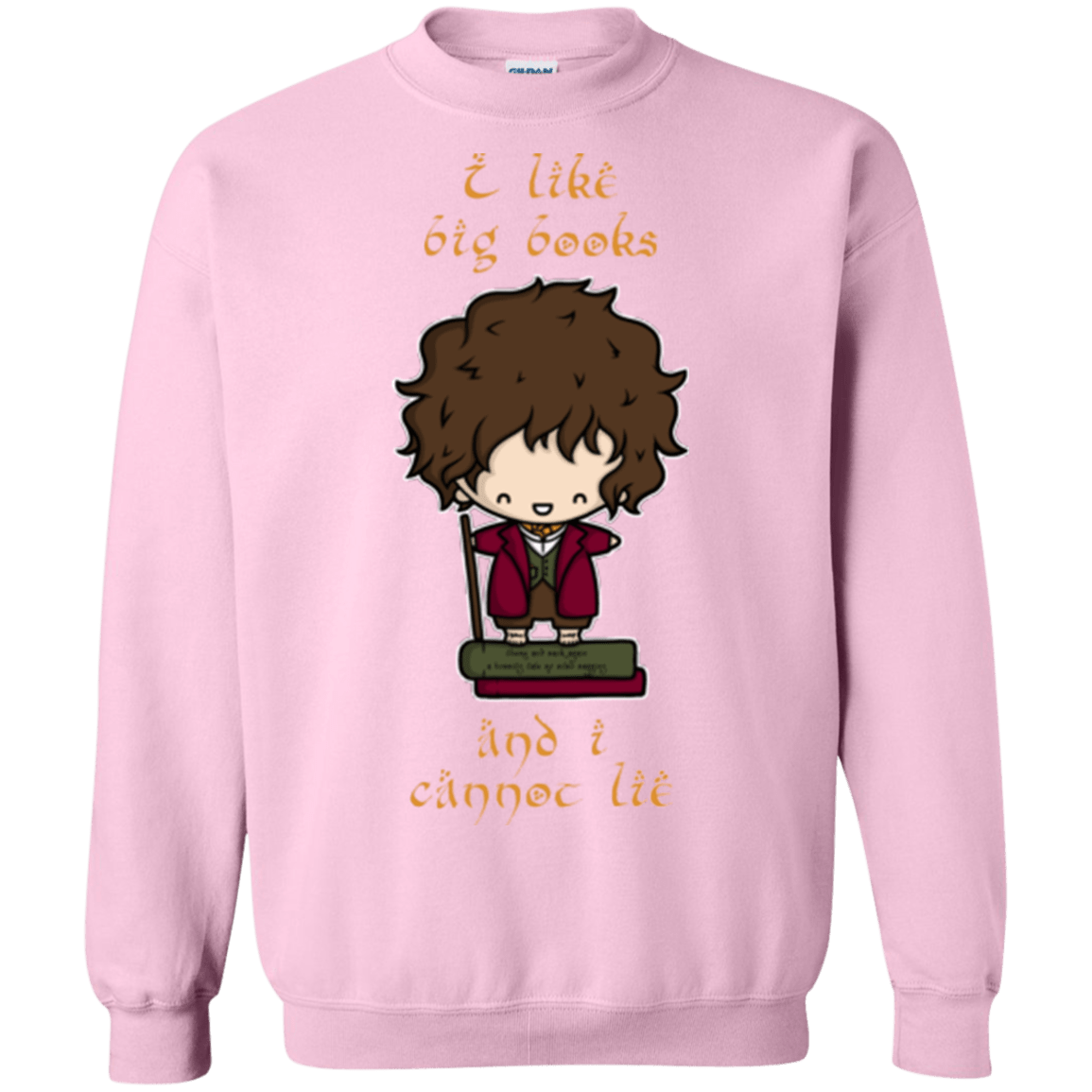 Sweatshirts Light Pink / Small I Like Big Books Crewneck Sweatshirt