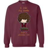 Sweatshirts Maroon / Small I Like Big Books Crewneck Sweatshirt
