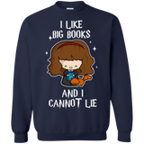 Sweatshirts Navy / Small I Like Big Books Crewneck Sweatshirt