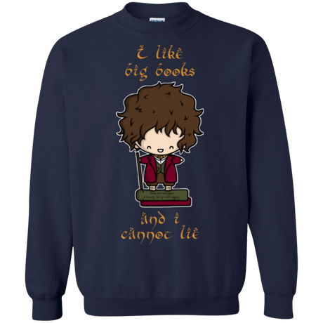 Sweatshirts Navy / Small I Like Big Books Crewneck Sweatshirt