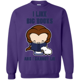 Sweatshirts Purple / Small I Like Big Books Crewneck Sweatshirt