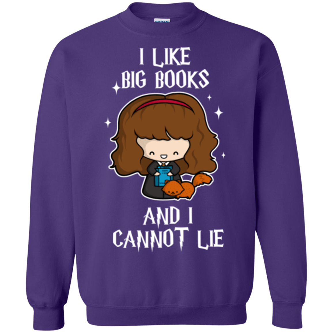 Sweatshirts Purple / Small I Like Big Books Crewneck Sweatshirt