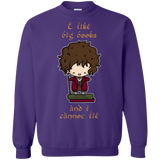 Sweatshirts Purple / Small I Like Big Books Crewneck Sweatshirt