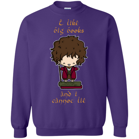 Sweatshirts Purple / Small I Like Big Books Crewneck Sweatshirt