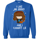 Sweatshirts Royal / Small I Like Big Books Crewneck Sweatshirt