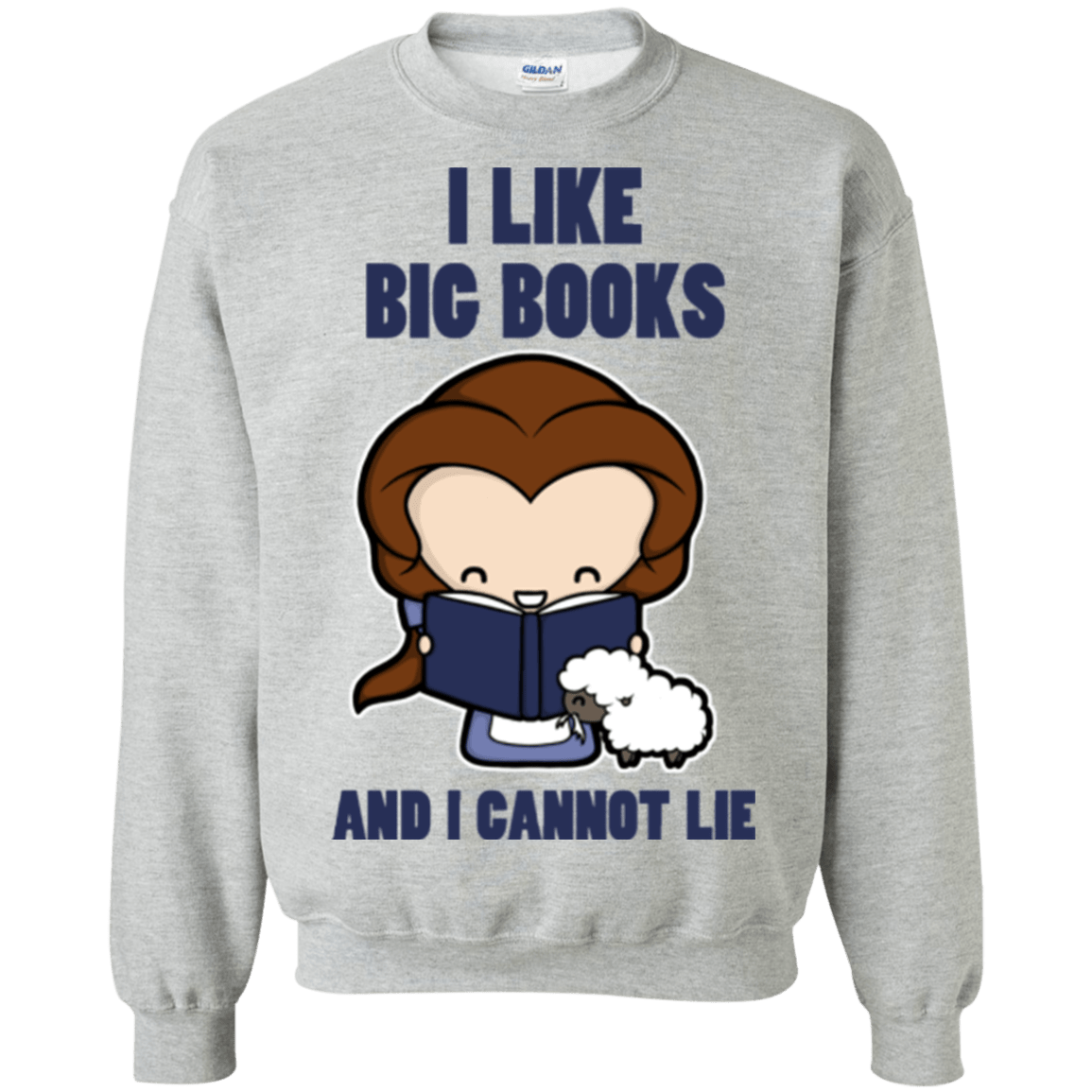 Sweatshirts Sport Grey / Small I Like Big Books Crewneck Sweatshirt