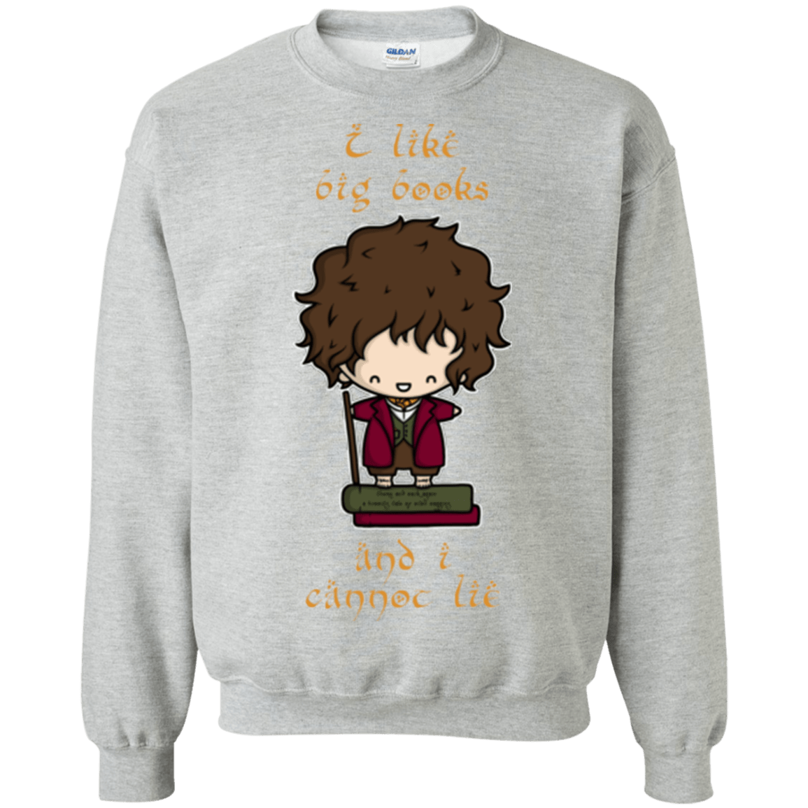 Sweatshirts Sport Grey / Small I Like Big Books Crewneck Sweatshirt