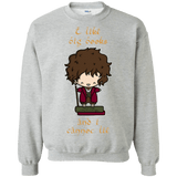 Sweatshirts Sport Grey / Small I Like Big Books Crewneck Sweatshirt