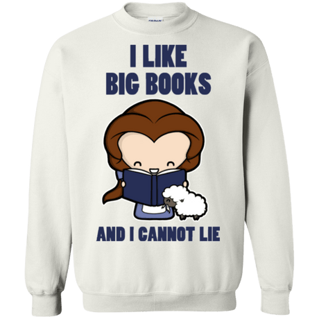 Sweatshirts White / Small I Like Big Books Crewneck Sweatshirt