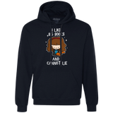 Sweatshirts Navy / Small I Like Big Books Premium Fleece Hoodie