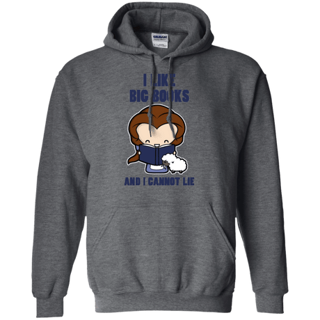 Sweatshirts Dark Heather / Small I Like Big Books Pullover Hoodie