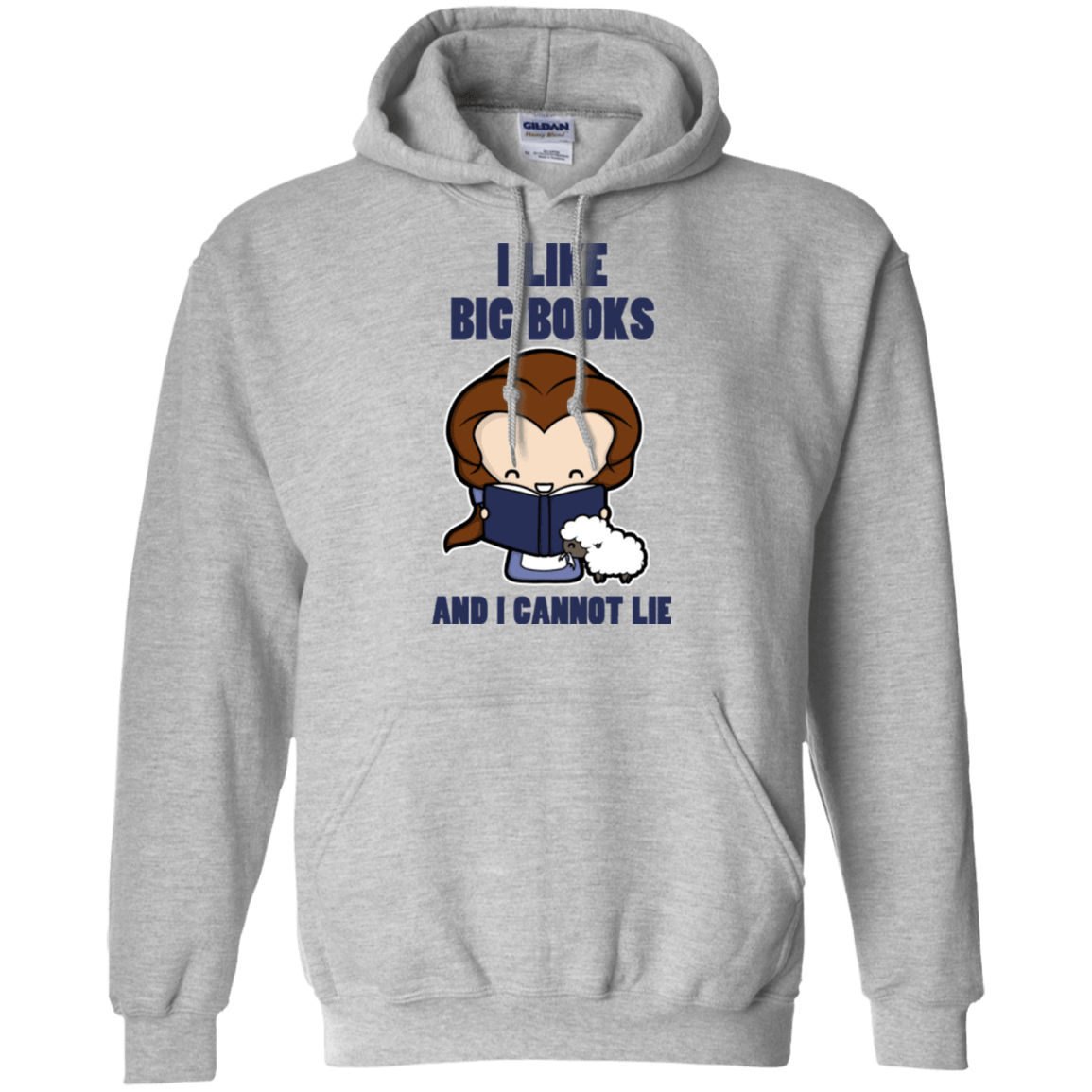 Sweatshirts Sport Grey / Small I Like Big Books Pullover Hoodie