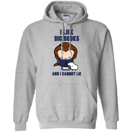 Sweatshirts Sport Grey / Small I Like Big Books Pullover Hoodie