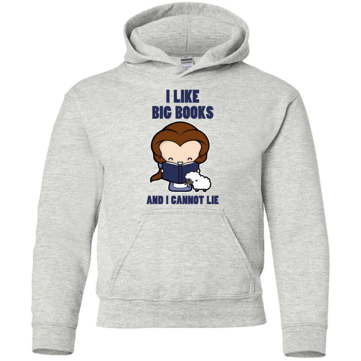 Sweatshirts Ash / YS I Like Big Books Youth Hoodie