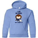 Sweatshirts Carolina Blue / YS I Like Big Books Youth Hoodie