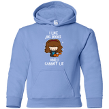 Sweatshirts Carolina Blue / YS I Like Big Books Youth Hoodie