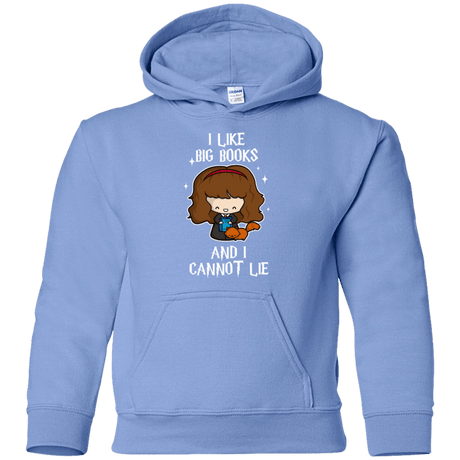 Sweatshirts Carolina Blue / YS I Like Big Books Youth Hoodie