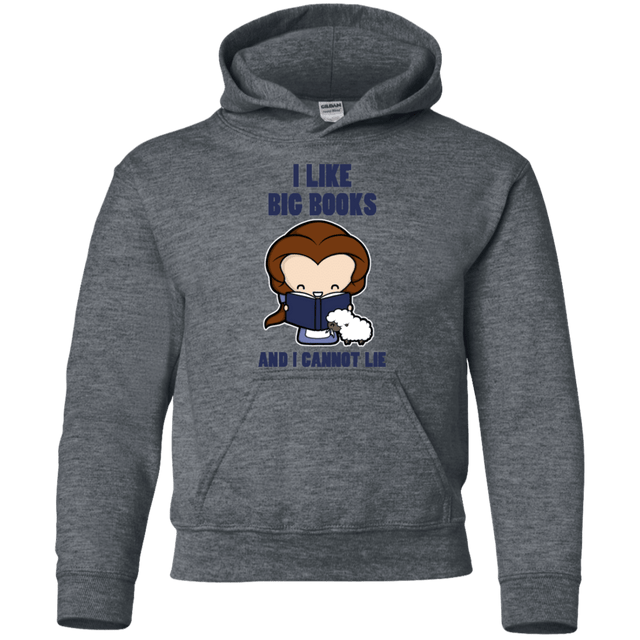 Sweatshirts Dark Heather / YS I Like Big Books Youth Hoodie