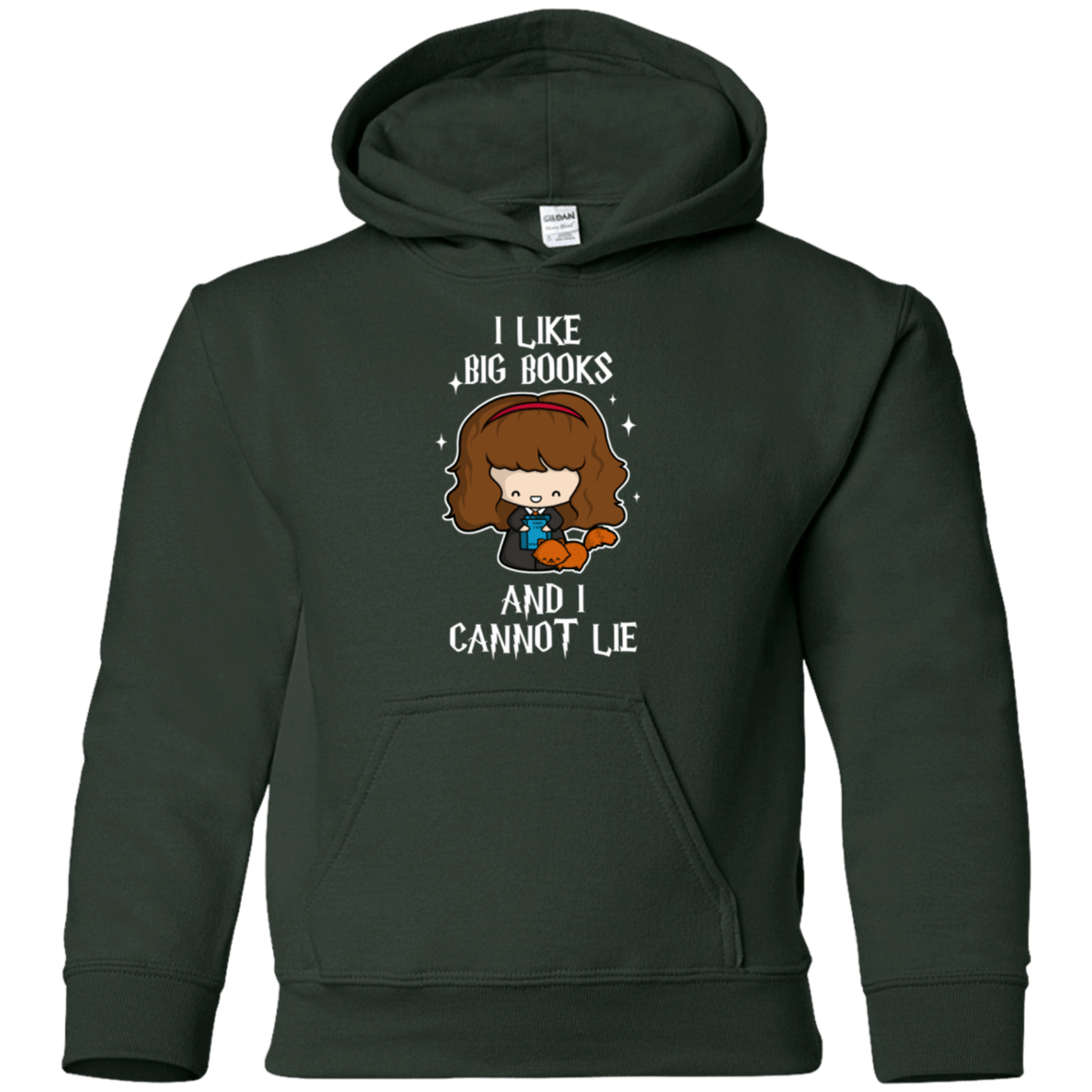 Sweatshirts Forest Green / YS I Like Big Books Youth Hoodie