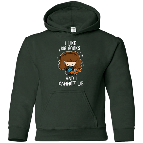 Sweatshirts Forest Green / YS I Like Big Books Youth Hoodie