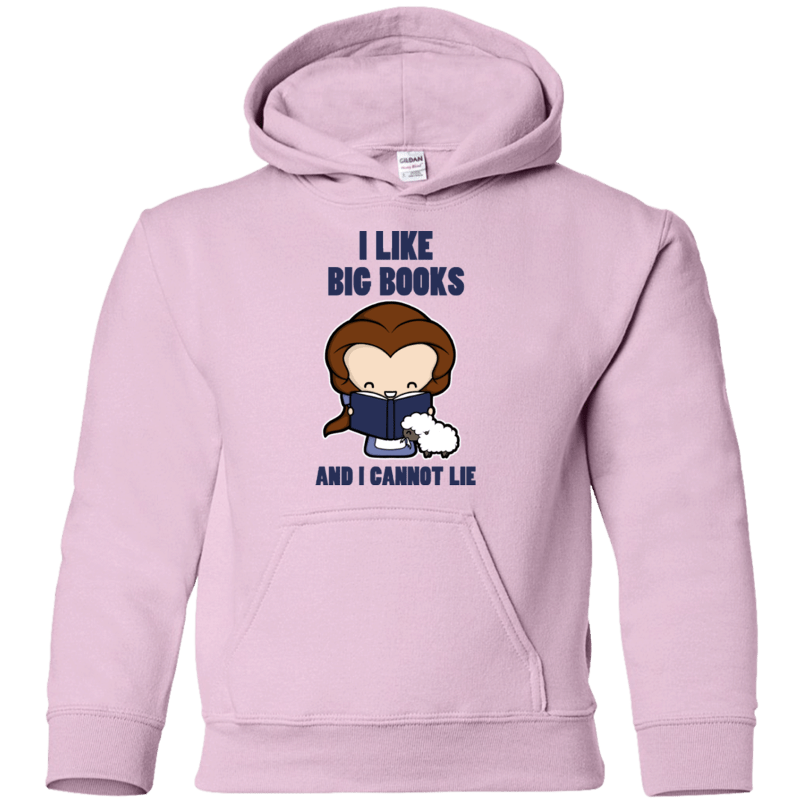 Sweatshirts Light Pink / YS I Like Big Books Youth Hoodie
