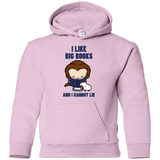 Sweatshirts Light Pink / YS I Like Big Books Youth Hoodie