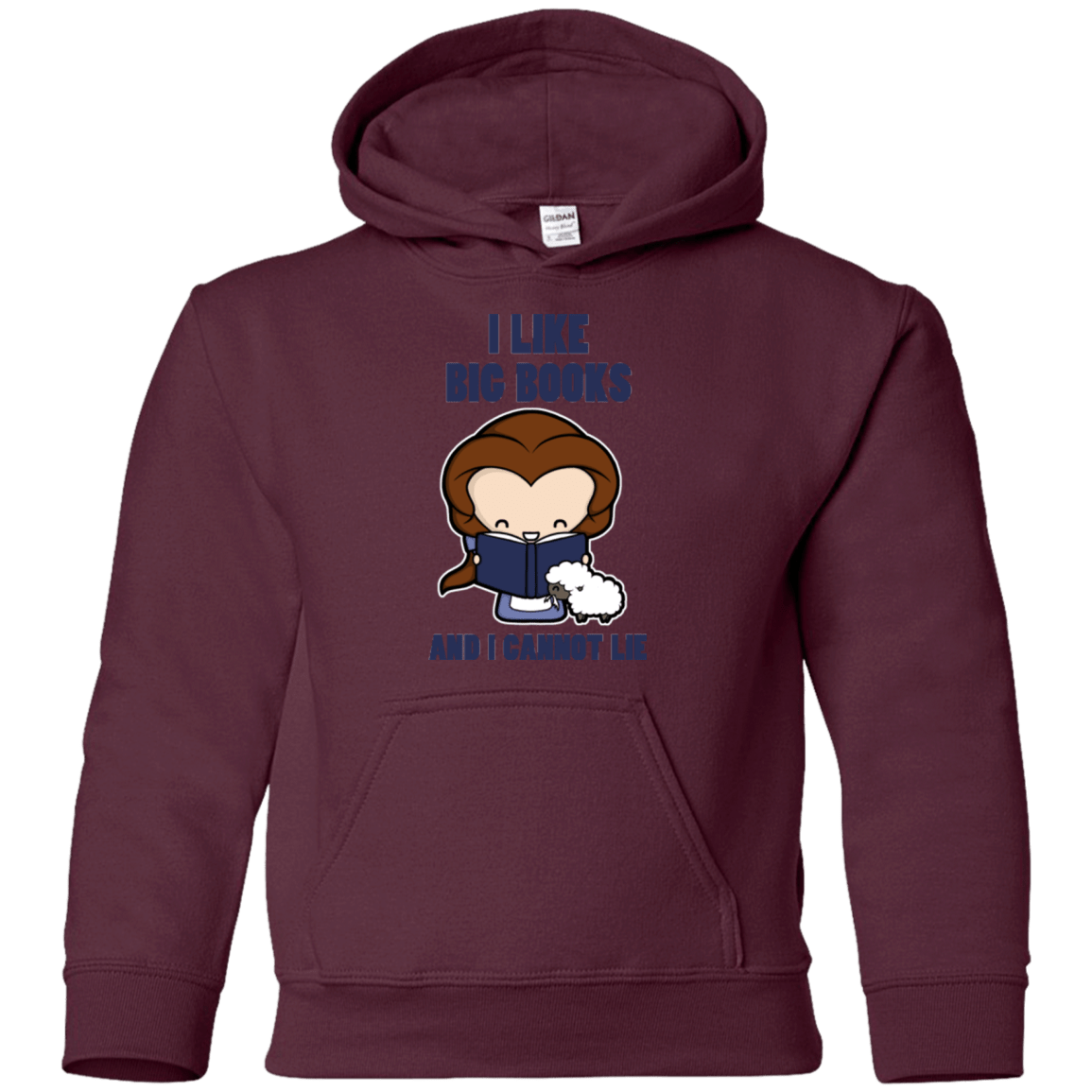 Sweatshirts Maroon / YS I Like Big Books Youth Hoodie