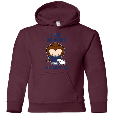 Sweatshirts Maroon / YS I Like Big Books Youth Hoodie