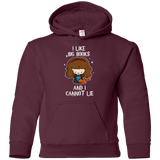 Sweatshirts Maroon / YS I Like Big Books Youth Hoodie