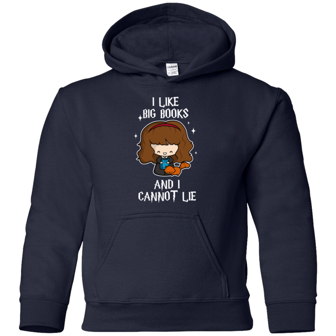 Sweatshirts Navy / YS I Like Big Books Youth Hoodie