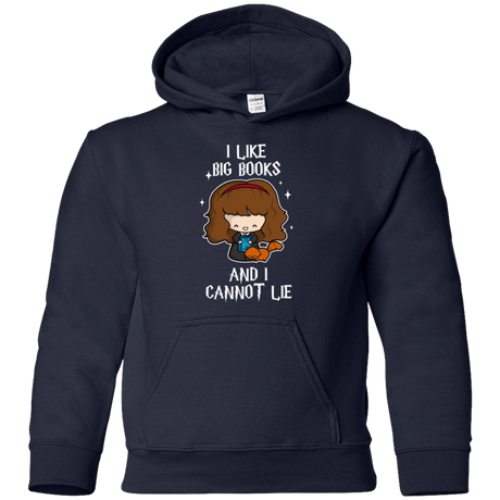 Sweatshirts Navy / YS I Like Big Books Youth Hoodie
