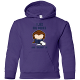 Sweatshirts Purple / YS I Like Big Books Youth Hoodie