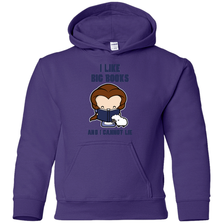 Sweatshirts Purple / YS I Like Big Books Youth Hoodie