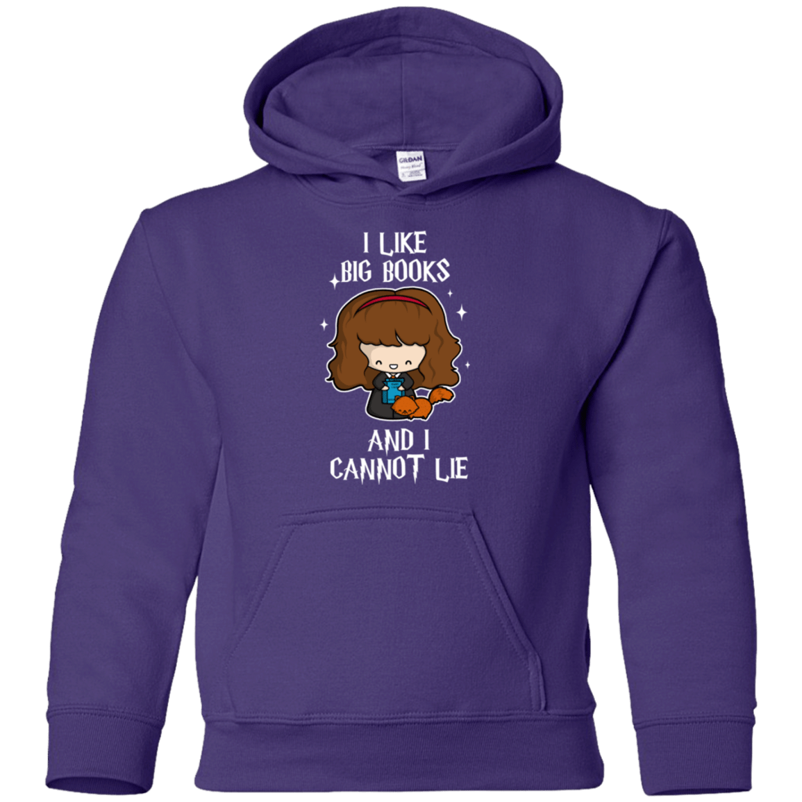 Sweatshirts Purple / YS I Like Big Books Youth Hoodie