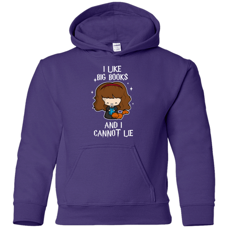 Sweatshirts Purple / YS I Like Big Books Youth Hoodie