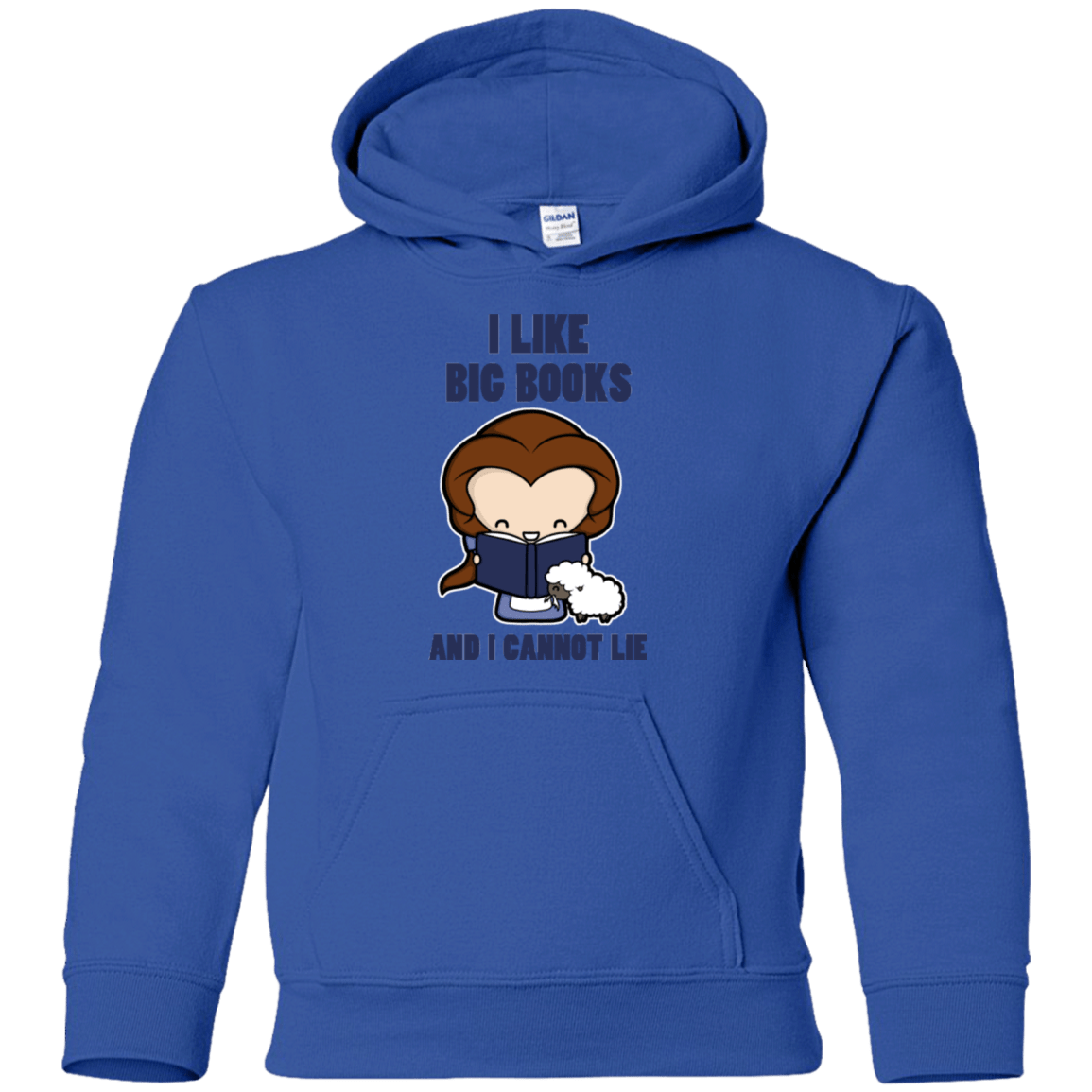 Sweatshirts Royal / YS I Like Big Books Youth Hoodie