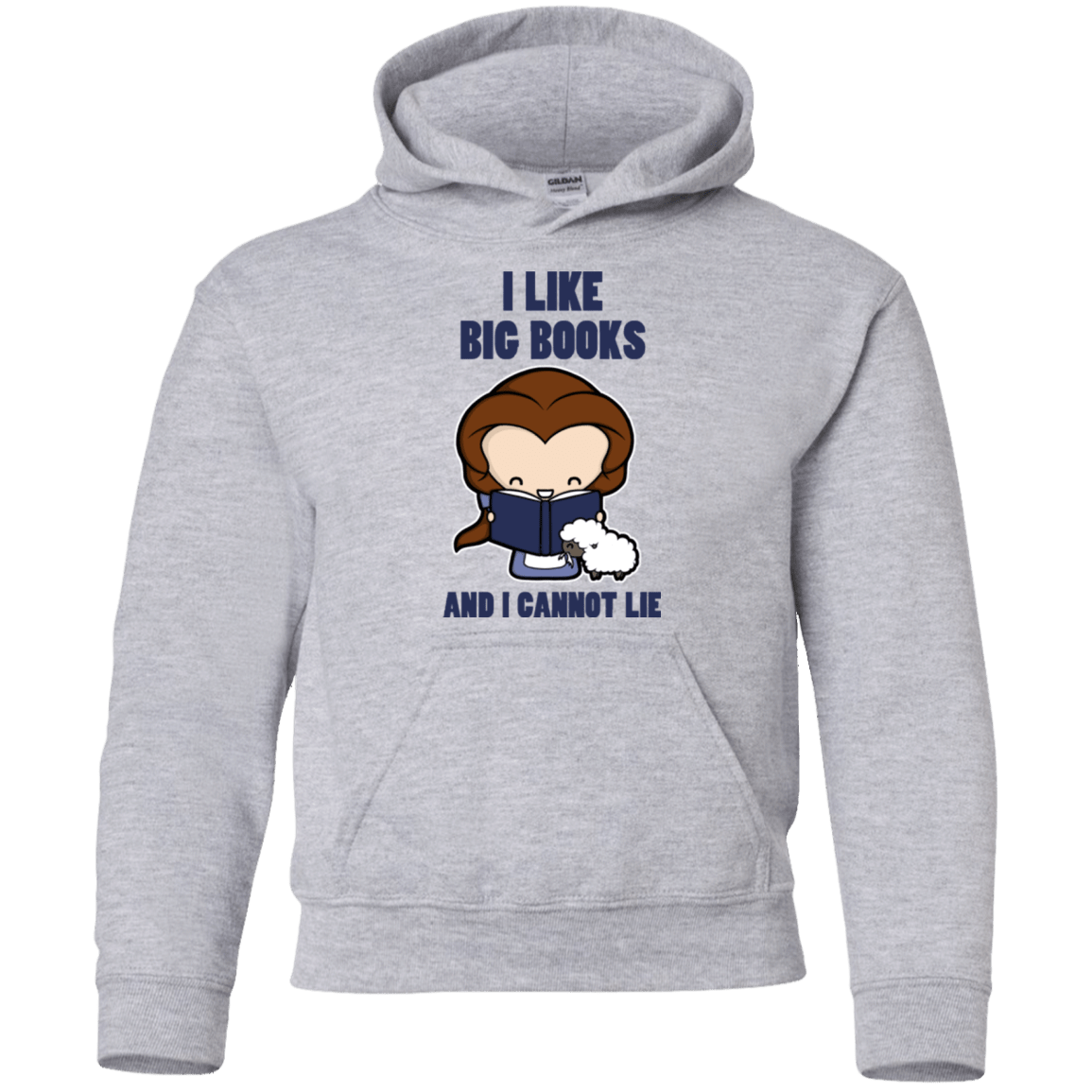 Sweatshirts Sport Grey / YS I Like Big Books Youth Hoodie