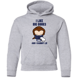 Sweatshirts Sport Grey / YS I Like Big Books Youth Hoodie
