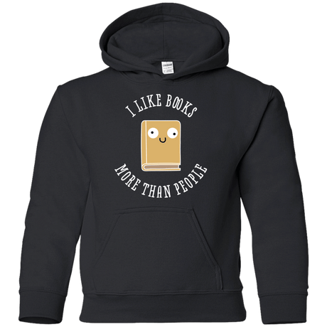 Sweatshirts Black / YS I Like Books Youth Hoodie
