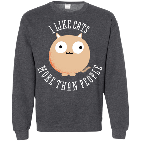 Sweatshirts Dark Heather / S I Like Cats Crewneck Sweatshirt