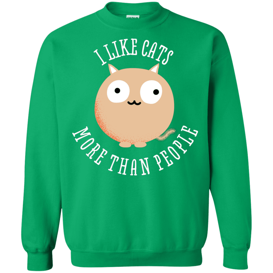 Sweatshirts Irish Green / S I Like Cats Crewneck Sweatshirt